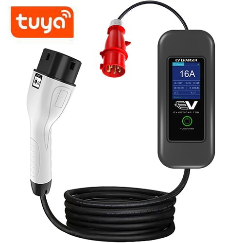 1-EVMOTIONS Delta Wi-Fi EVSE Typ 2 (3x16A) Laddkabel med kontrollbox
