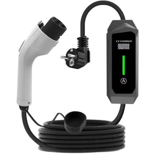 1-EVMOTIONS Lambda EVSE Typ 2 (max. 16A) Laddkabel med kontrollbox